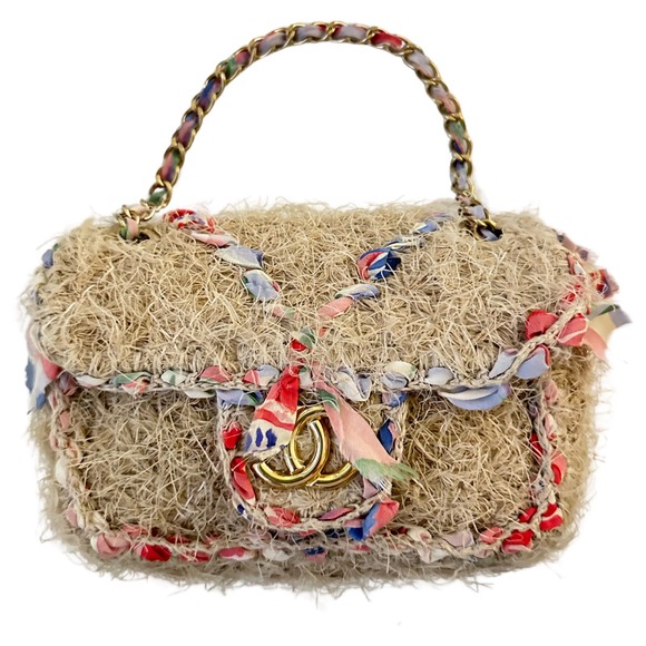 Chanel Small Beige Flap Bag - Picture 1 of 14